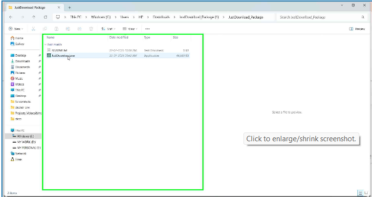 Open the Application